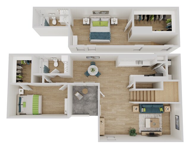 2 Bedroom 2 Bathroom 0803 floor plan